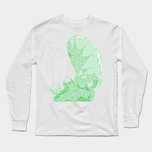 Geometric Prickly Pear Cactus II Long Sleeve T-Shirt